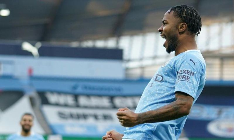 Raheem Sterling scored for the first time in seven games as Manchester City beat Fulham