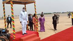 Liberia President George Weah arrives in Ghana for Akufo-Addo’s inauguration