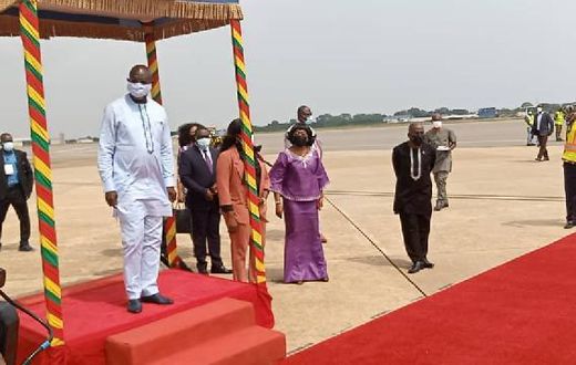 Liberia President George Weah arrives in Ghana for Akufo-Addo’s inauguration