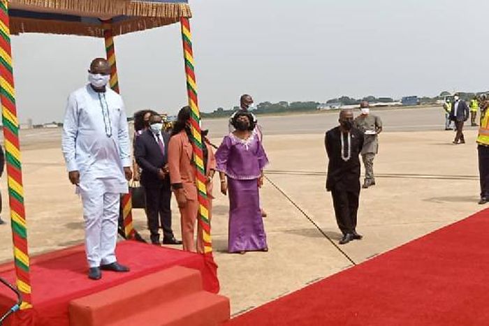 Liberia President George Weah arrives in Ghana for Akufo-Addo’s inauguration