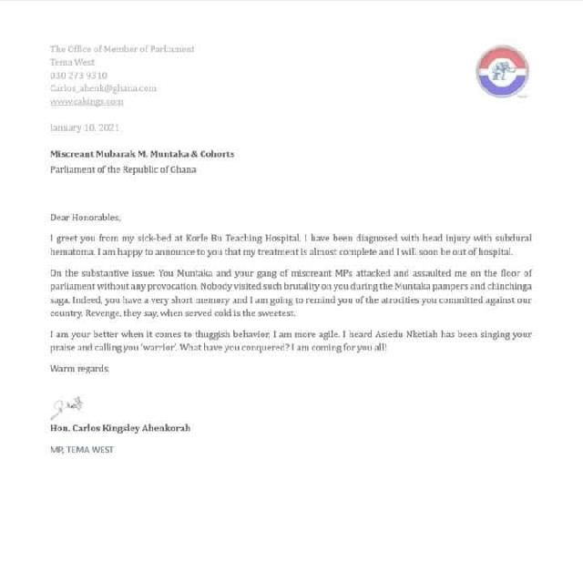Carlos statement
