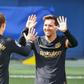 Antoine Griezmann (left) scored twice as Barcelona beat Villarreal 2-1 on Sunday
