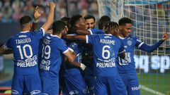 Troyes secured their return to Ligue 1 after a 2-0 victory over Dunkerque at the weekend