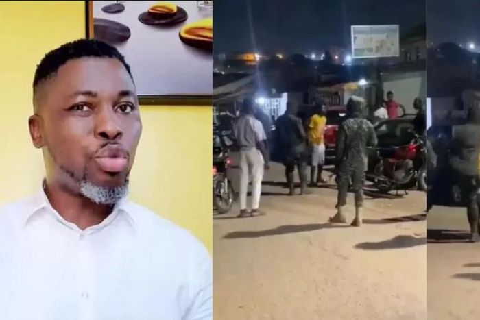 Kwame A Plus fumes as Ghanaian immigration officer orders 2 men to slap each other