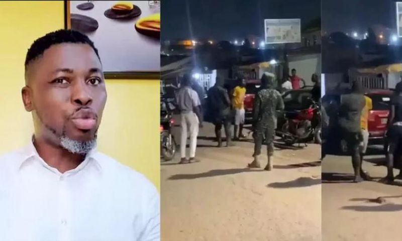 Kwame A Plus fumes as Ghanaian immigration officer orders 2 men to slap each other