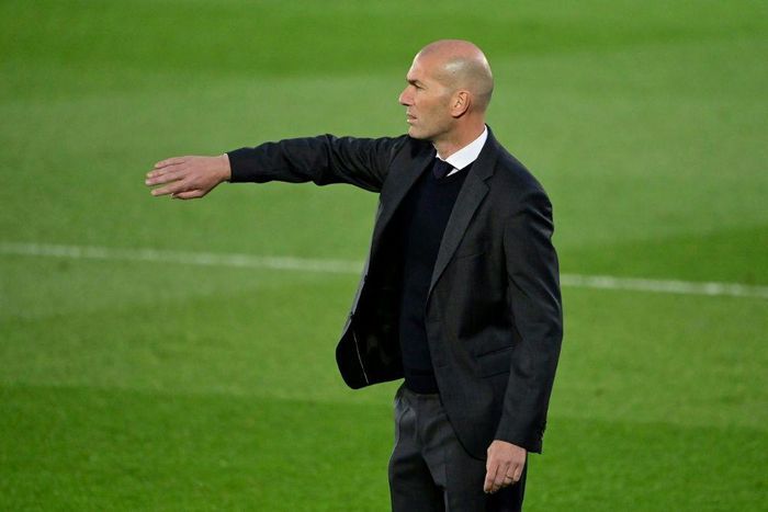 Real Madrid coach Zinedine Zidane