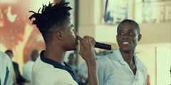 Kwesi Arthur and dad Samuel Danso Arthur