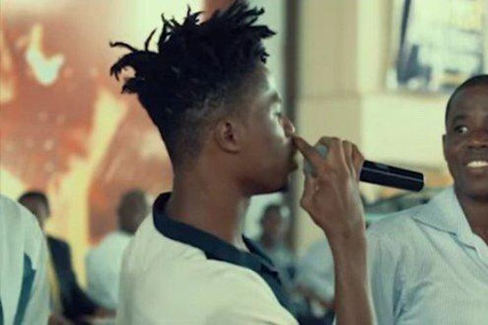 Kwesi Arthur and dad Samuel Danso Arthur