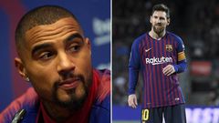 Kevin-Prince Boateng and Lionel Messi