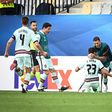 Portugal players celebrate