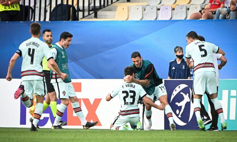 Portugal players celebrate