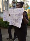 Nigerian magistrate & 2 sons protest over her 2 years' salary arrears