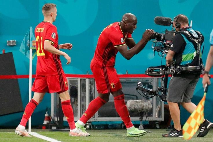 Romelu Lukaku dedicated his first goal against Russia to his Inter Milan teammate Christian Eriksen