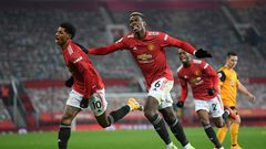 Title charge - Marcus Rashford (left) is spearheading Manchester United's bid to be crowned Premier League champions