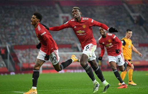Title charge - Marcus Rashford (left) is spearheading Manchester United's bid to be crowned Premier League champions