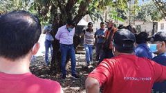 Angry constituents tie politician to a tree for failing to fulfill campaign promise