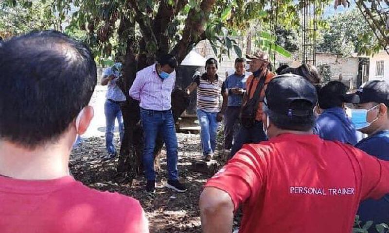 Angry constituents tie politician to a tree for failing to fulfill campaign promise