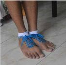 Mixed reactions greet newly emerged human feet shoes