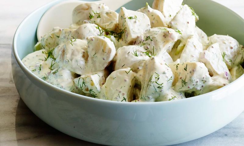 Creamy potatoes salad