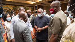 President Akufo-Addo and Former president John Mahama in peace agreement