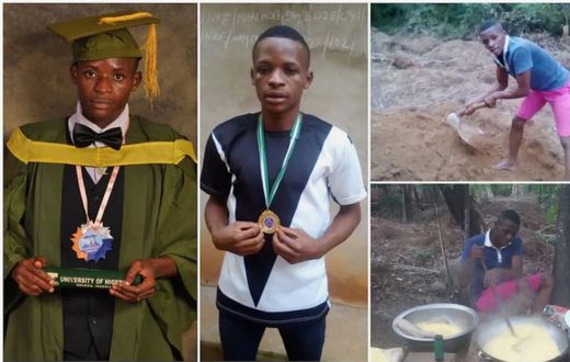 University graduate with first-class in mathematics turns cassava farmer to make ends meet