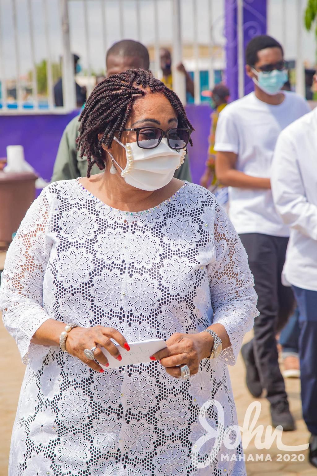 Election 2020: Lordina Mahama and sons vote