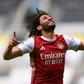Mohamed Elneny celebrates after putting Arsenal ahead in a 2-0 victory at Newcastle