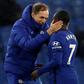 Chelsea boss Thomas Tuchel embraces midfielder N'Golo Kante
