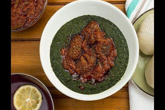 Ayoyo stew with beef sauce