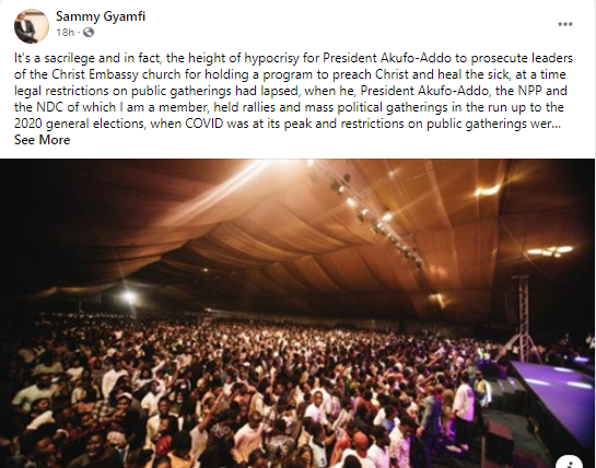 Sammy Gyamfi's post