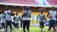 Photos: Ayew brothers, Partey join Black Stars training ahead of Sao Tome clash