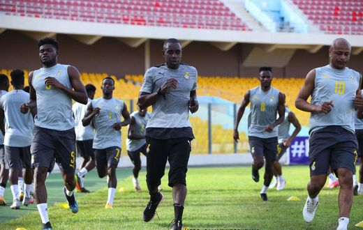 Photos: Ayew brothers, Partey join Black Stars training ahead of Sao Tome clash