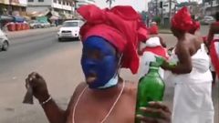 Naa ye We traditionalists  storm the streets to perform  rituals against MzBel