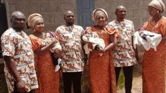 Joy as triplets who married the same day welcome baby boys within the same period