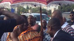 Abeiku Santana meets Otumfuo