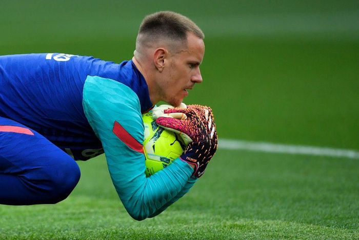 Barcelona's German goalkeeper Marc-Andre ter Stegen