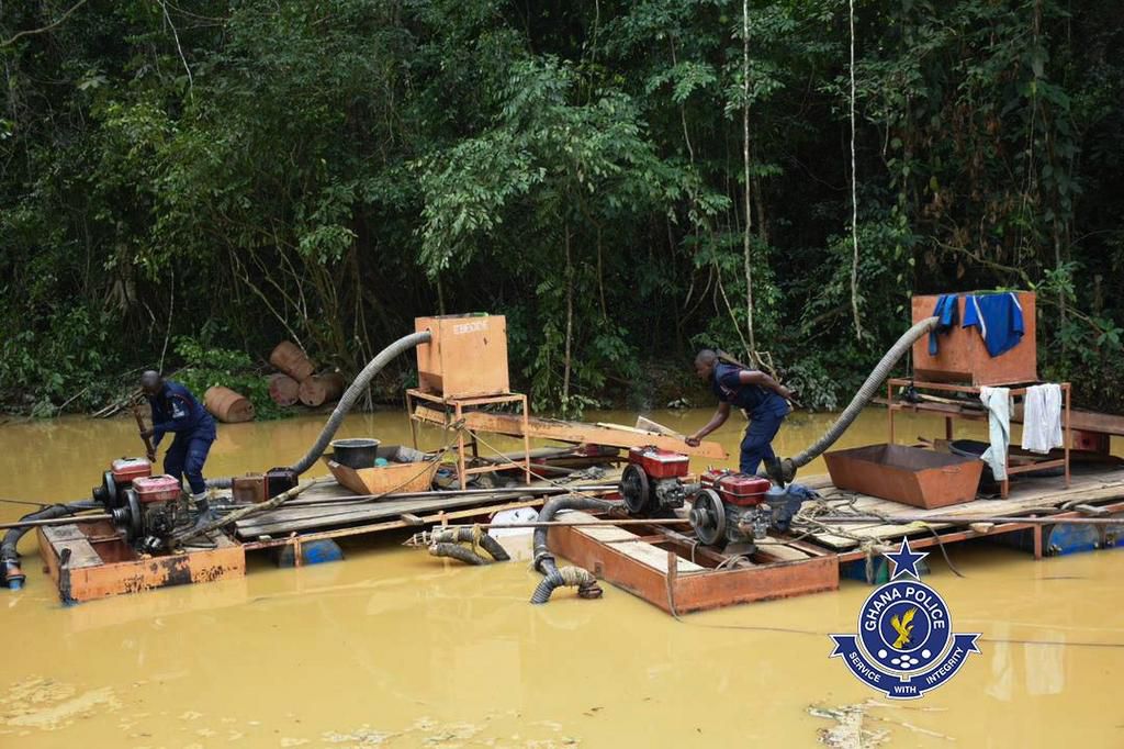 Police Operations Vanguard destroys 59 Changfang motors used for galamsey