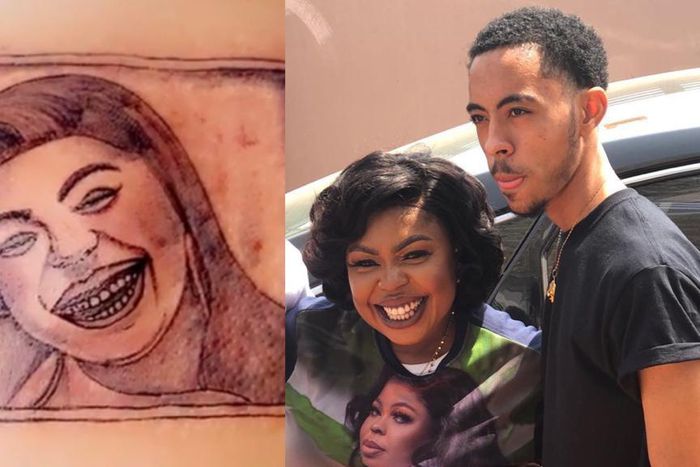 Afia Schwarzenegger and son