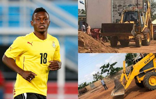 Ghana striker Majeed Waris funds grading of deplorable in Tamale