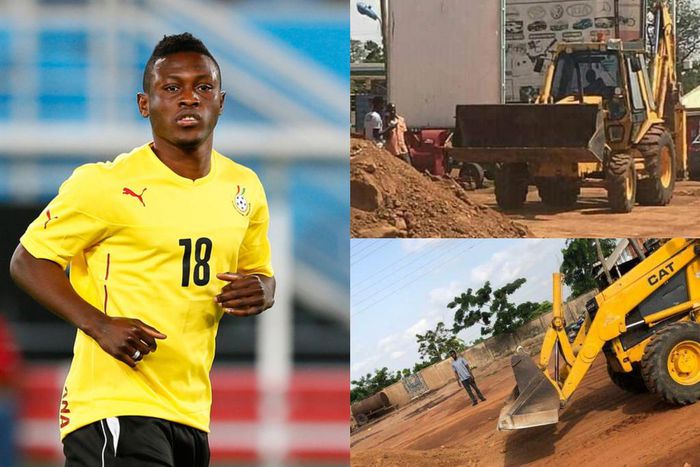 Ghana striker Majeed Waris funds grading of deplorable in Tamale