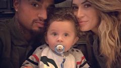 Kevin-Prince Boateng and his wife