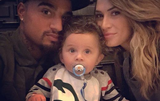 Kevin-Prince Boateng and his wife
