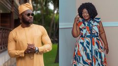 Prince David Osei and Christiana Awuni