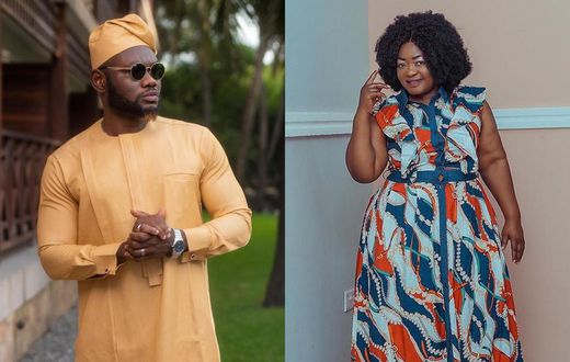 Prince David Osei and Christiana Awuni