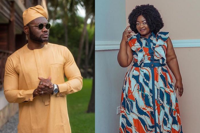 Prince David Osei and Christiana Awuni