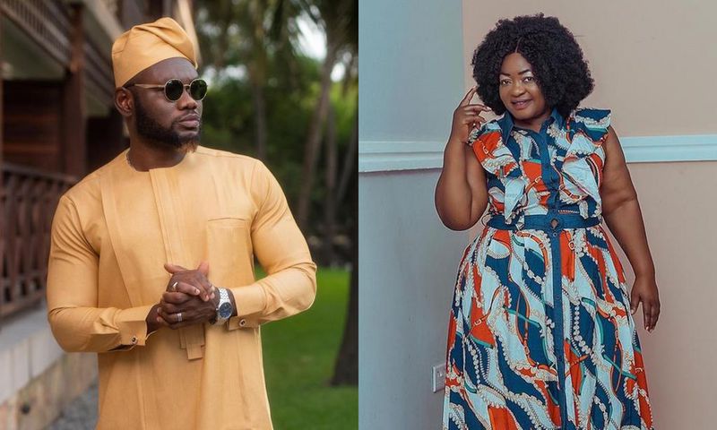 Prince David Osei and Christiana Awuni