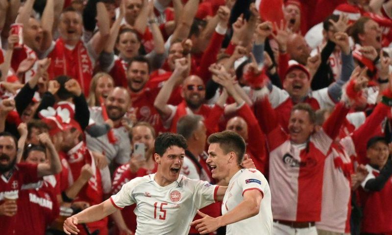Denmark's win over Russia and passage into the Euro 2020 last 16 was celebrated wildly by the country's passionate support