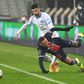 Alvaro Gonzalez (L) and Neymar were involved in a heated spat earlier this season, after which the Brazilian accused the Marseille defender of racism