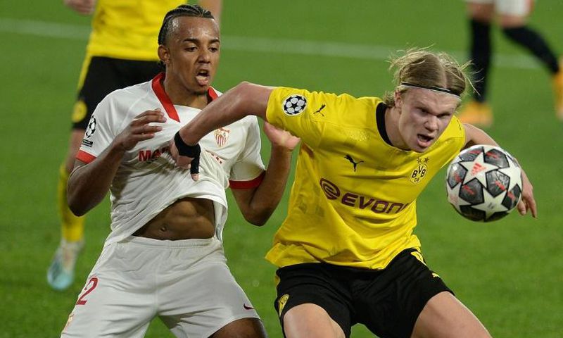 Erling Braut Haaland (R) has scored 18 Champions League goals in 13 appearances since the start of last season. He is still just 20