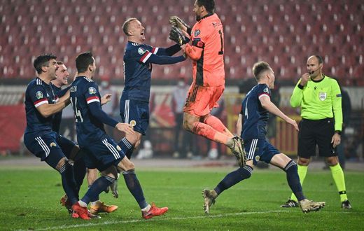 Back in the big time: Scotland are in a major tournament for the first time in 23 years